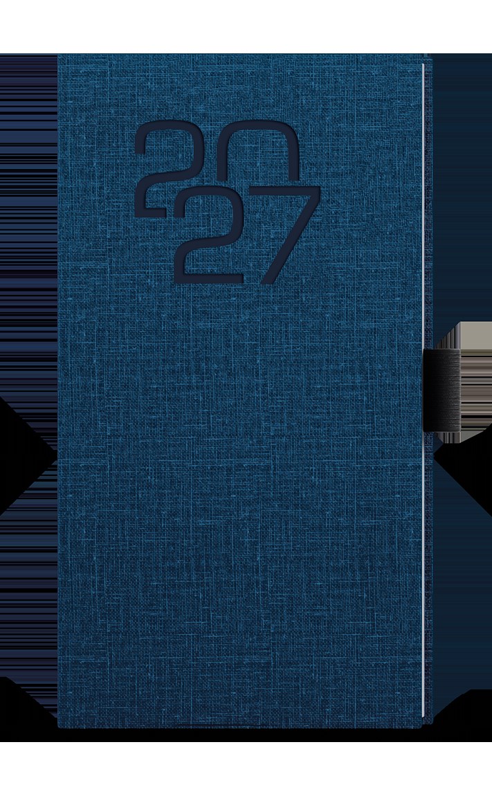 *B27  BTJ27-1-27  Týdenní diář - Jakub - Fabric - kapesní - modrá