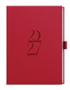 *B27  BTO19-6-27  Týdenní diář - Oskar - Deny - A5 - červená