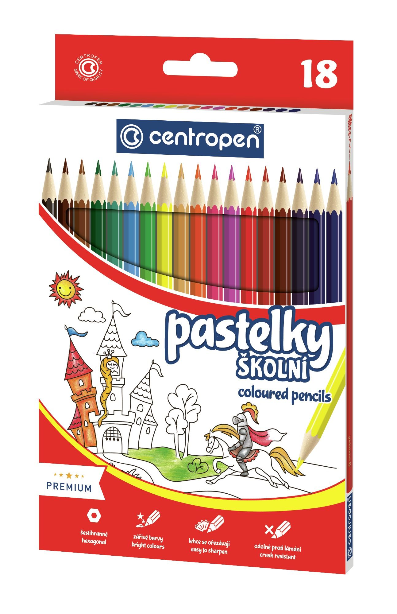 CENTROPEN  Pastelky/18 ks (995201801)
