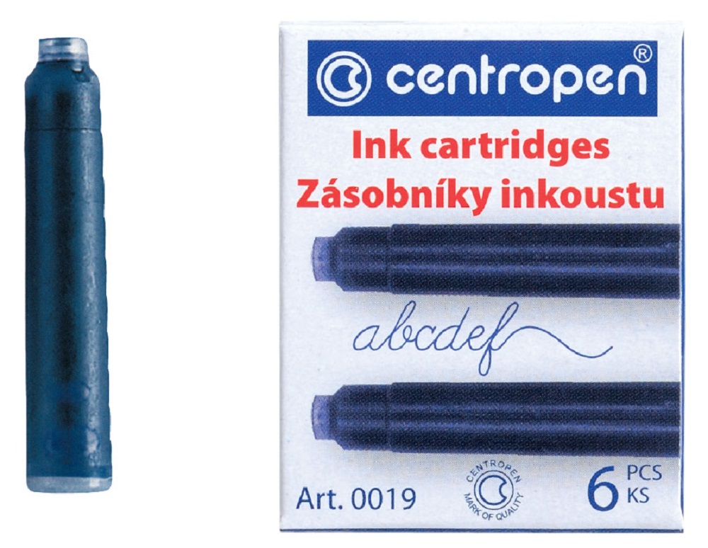 CENTROPEN inkoustový zásobník/10ks 0019 (bombičky)