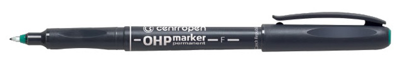 CENTROPEN popisovač 2636 zelený F OHP permanent