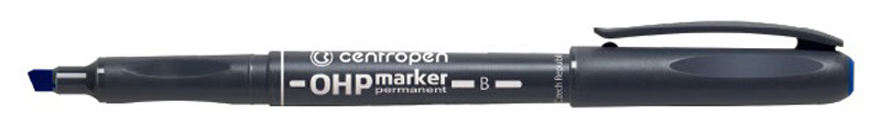 CENTROPEN popisovač 2638 modrý B OHP permanent