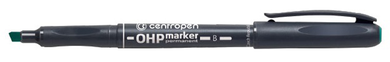 CENTROPEN popisovač 2638 zelený B OHP permanent