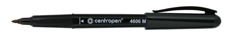CENTROPEN popisovač 4606(2606) CD/DVD černý perman.