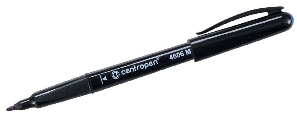 CENTROPEN popisovač 4606(2606) CD/DVD modrý perman.