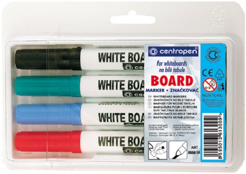 CENTROPEN značkovač 8559/4 sada stíratelný ET
