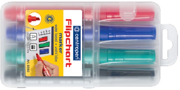 CENTROPEN značkovač 8560/4 ET sada flipchart