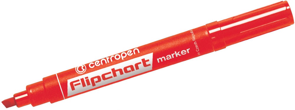 CENTROPEN značkovač 8560 červený flipchart