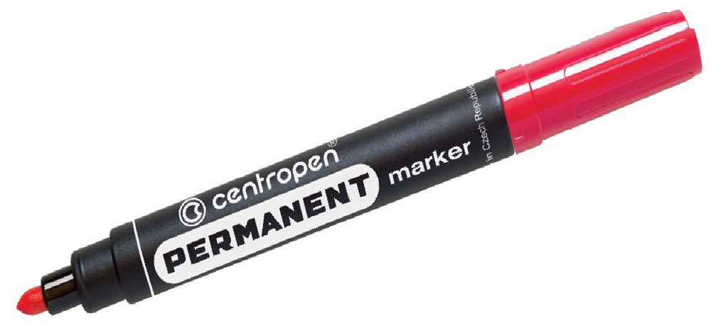 CENTROPEN značkovač 8566 červený permanent