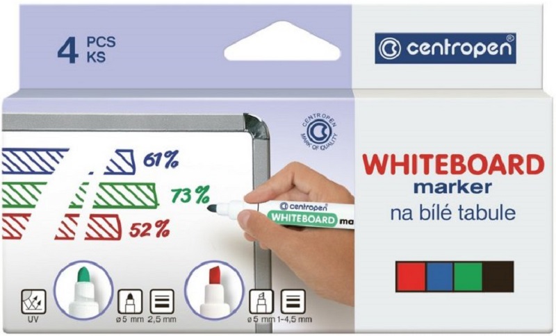 CENTROPEN značkovač 8569/4 ET sada stíratelný