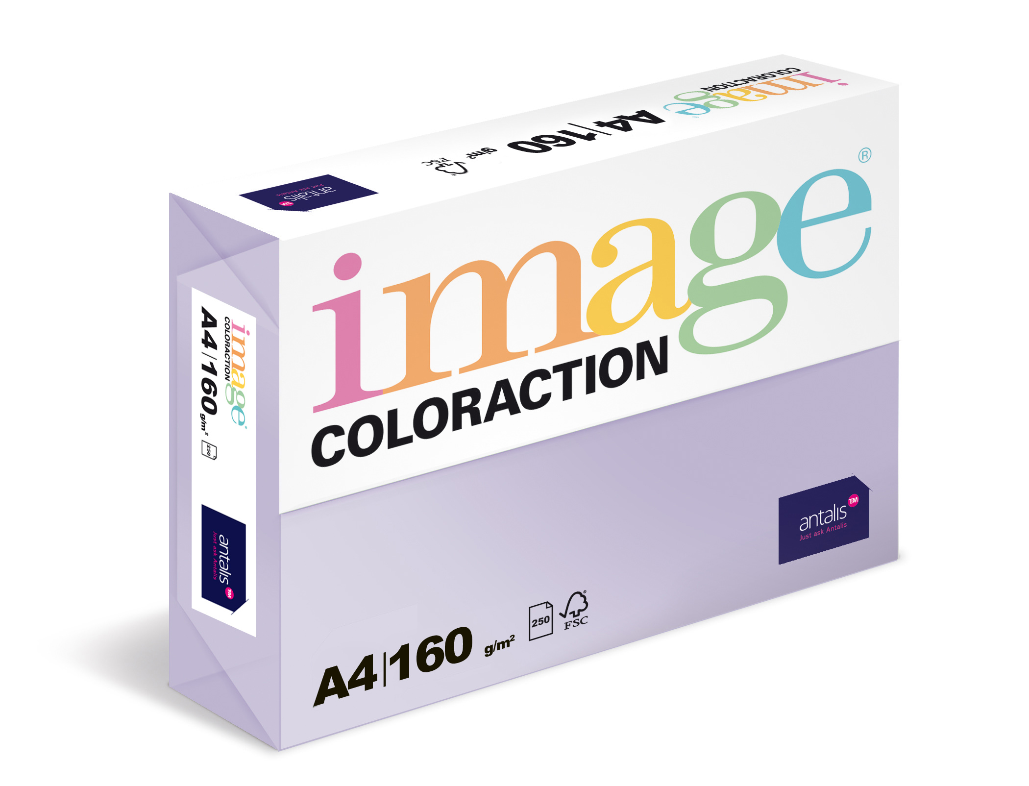 Coloraction A4 160g 12 Tundra - pastel. fialová/250 380924