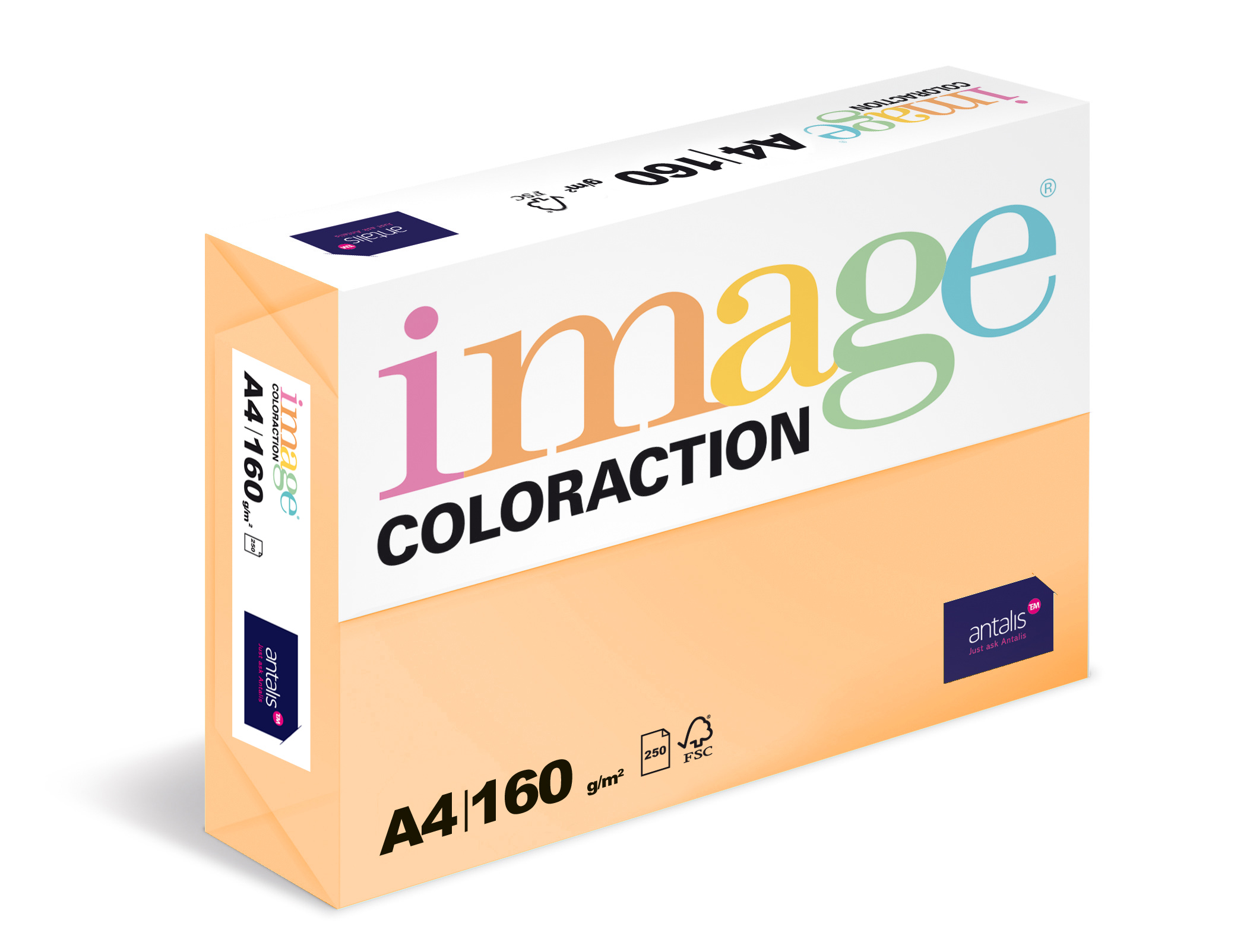 Coloraction A4 160g 24 Savana - meruňková/250 382079