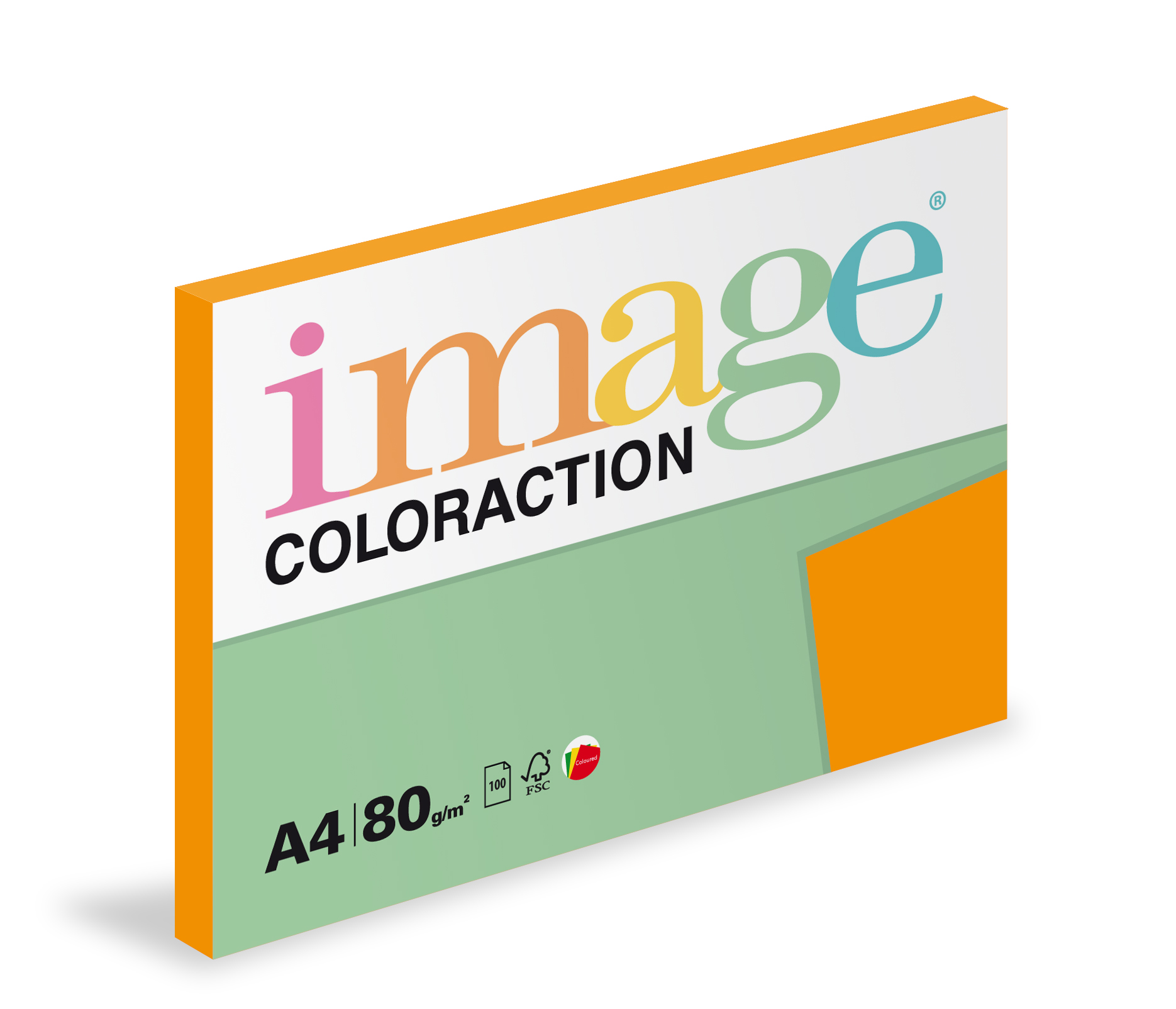 Coloraction A4  80g    Acapulco - refl. oranž./100 393515