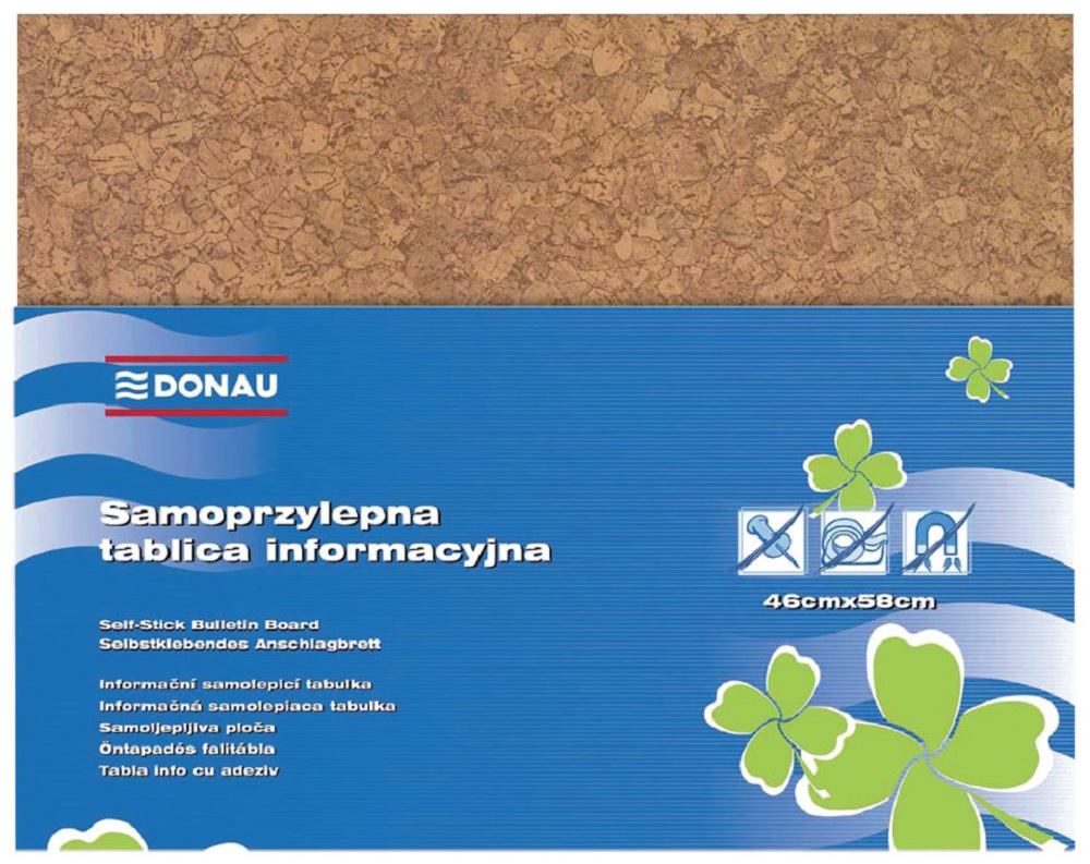 Donau samolep.nástěnka 58x46 cm hnědá U7565001PL-99