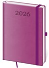 *H26  DPP422-12-26   Diář denní A5 Print Pop - fialová , 145x205