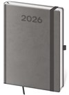 *H26  DPP423-13-26   Diář týdenní A5 Print Pop - šedá , 145x205