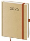 *H26  DPP433-15-26   Diář týdenní B6 Print Pop - cappuccino , 120x165