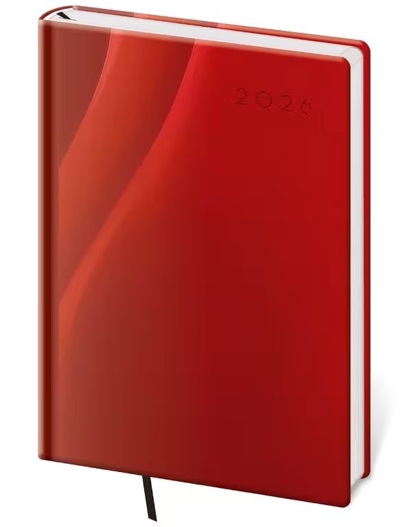 *H26  DV423-03-26   Diář týdenní A5 Vario - 3 RED DESIGN , 145x205