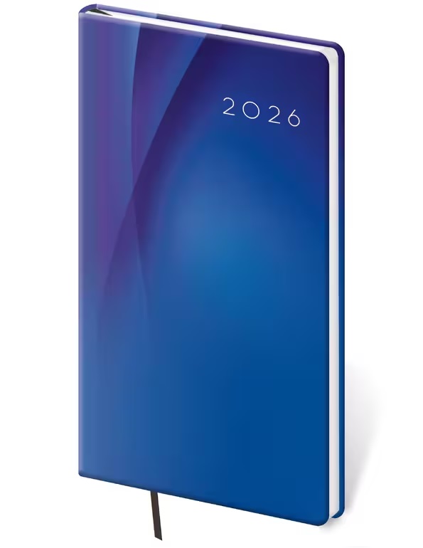 *H26  DV426-02-26   Diář týdenní kapesní Vario - 2 BLUE DESIGN , 80x150