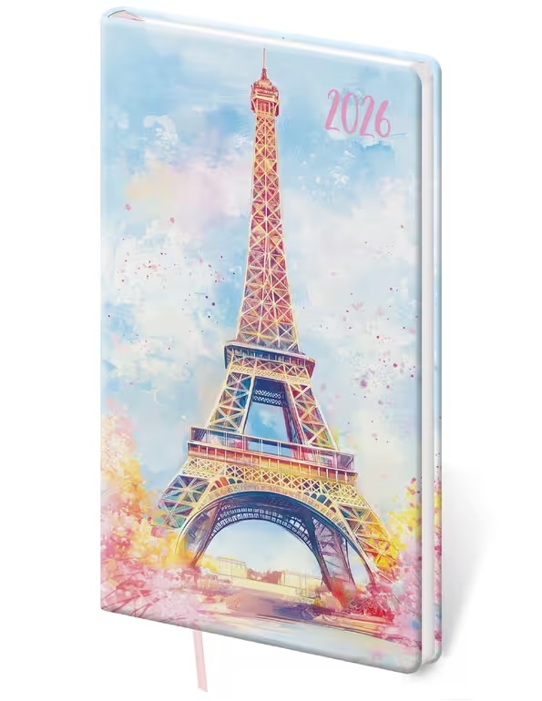 *H26  DV426-37-26   Diář týdenní kapesní Vario Lyra - Paris , 80x150