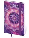 *H26  DV436-28-26   Diář týdenní kapesní Vario - Mandala s gumičkou , 90x140