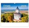 *H26  N116-26  nástěnný kalendář  Česko mezi oblaky , 450x315(70)