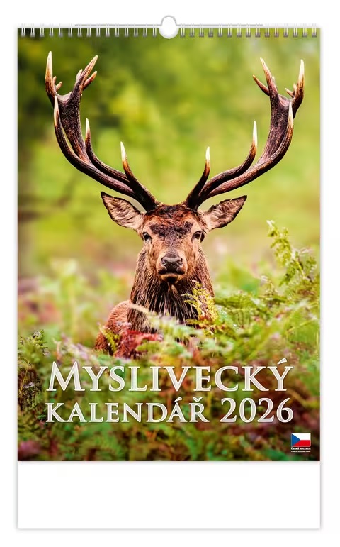 *H26  N120-26  nástěnný kalendář  Myslivecký kalendář , 315x450(70)