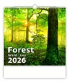 *H26  N171-26  nástěnný kalendář  Forest/Wald/Les , 300x300(70)
