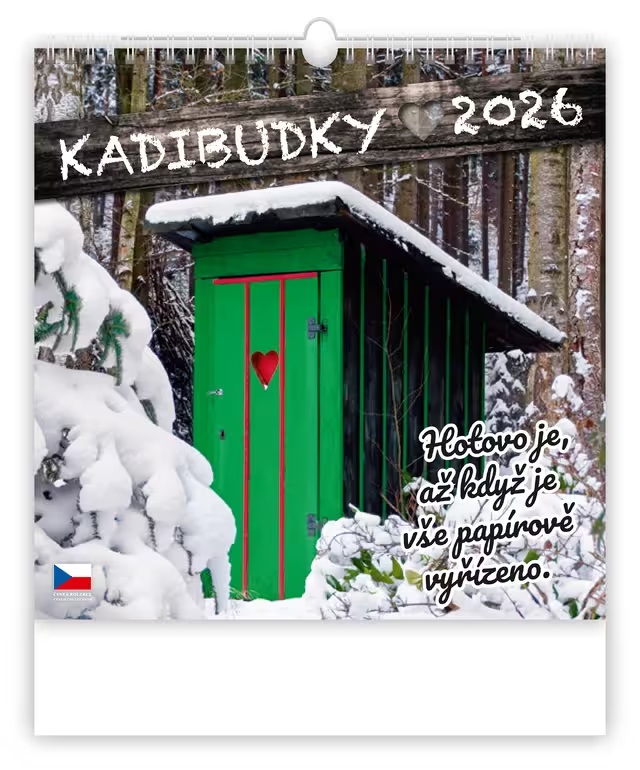 *H26  N175-26  nástěnný kalendář  Kadibudky  NEW , 300x300(70)