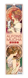*H26  N194-26  nástěnný kalendář  Alfons Mucha , 120x480