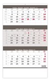 *H26  N204-26  nástěnný kalendář  Tříměsíční šedý , 315x450(70)