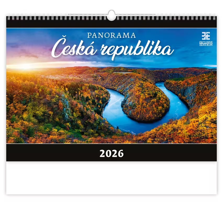 *H26  N262-26  nástěnný kalendář  Panorama – Česká republika  , 485x334(70)