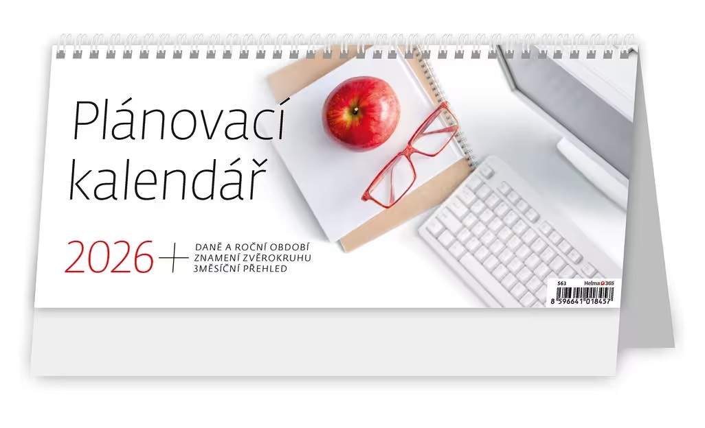 *H26  S63-26  stolní  Plánovací kalendář , 301x135(35)
