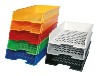 Kancelářský zásobník, klasik,  zelený U7470001-06
