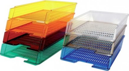 Kancelářský zásobník, transparentní, čirý U7470001-00