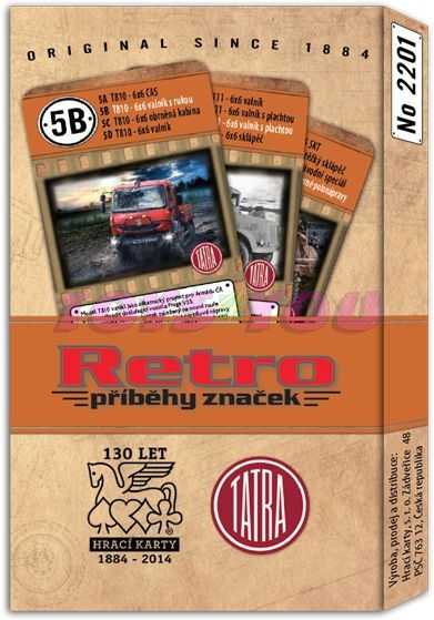 Karty hrací  kvarteto 2201 Retro -TATRA 