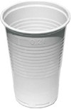 Plastový kelímek bílý