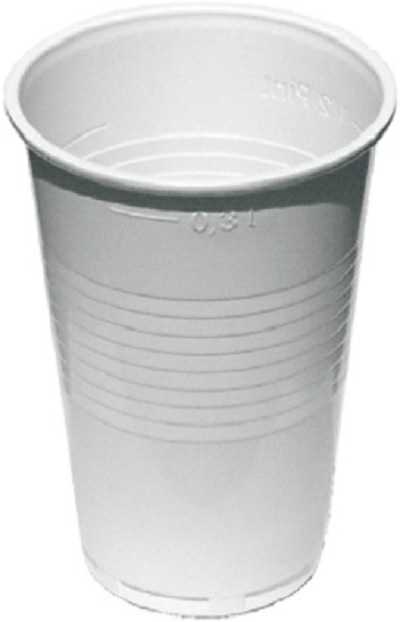 Kelímek 0,3l/10ks bílý PP 65303