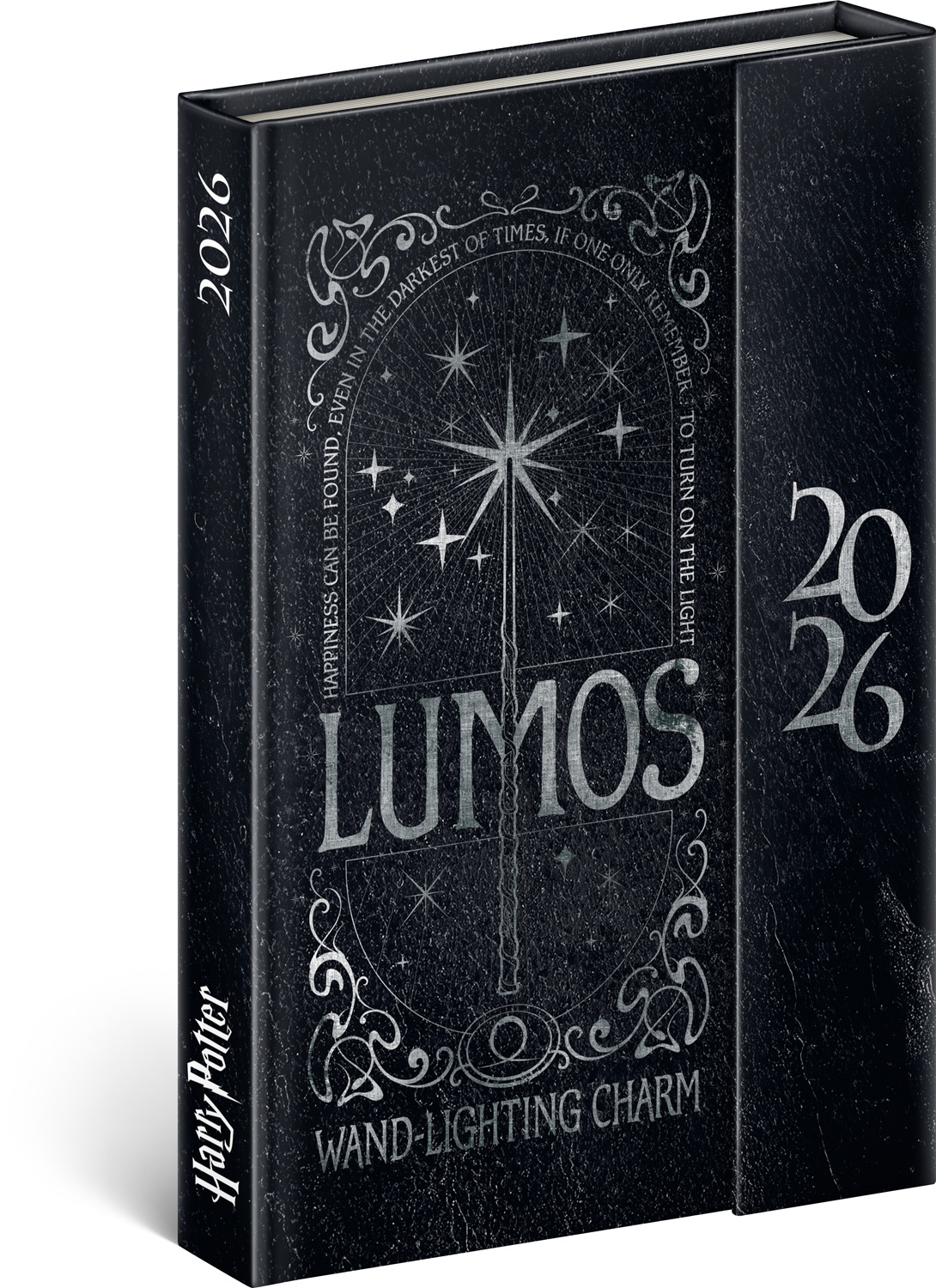 *P26  PGD-35571-Z  NOTIQUE Týdenní magnetický diář Harry Potter –  Lumos 2026, 11 x 16 cm