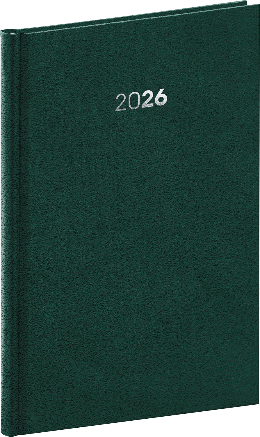 *P26  PGD-TA5BA-6007  NOTIQUE Týdenní diář Balakon 2026, zelený, 15 x 21 cm