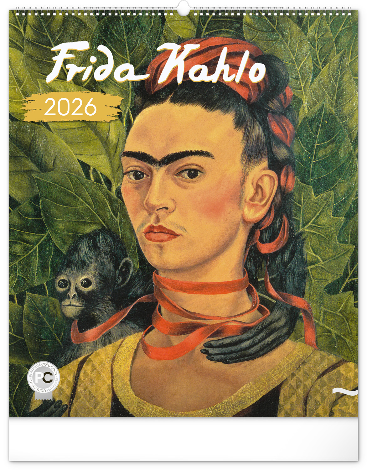 *P26  PGN-35369-L  NOTIQUE Nástěnný kalendář Frida Kahlo 2026, 48 x 56 cm