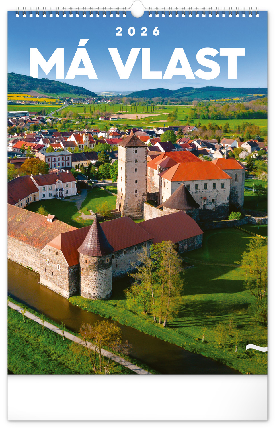 *P26  PGN-35726-L  NOTIQUE Nástěnný kalendář Má vlast 2026, 33 x 46 cm