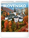 *P26  PGN-35752-SK-L  NOTIQUE Nástenný kalendár Čarokrásne Slovensko 2026, 30 x 34 cm