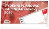 *P26  PGS-35304  NOTIQUE Stolní kalendář Plánovací řádkový 2026, 25 x 12,5 cm