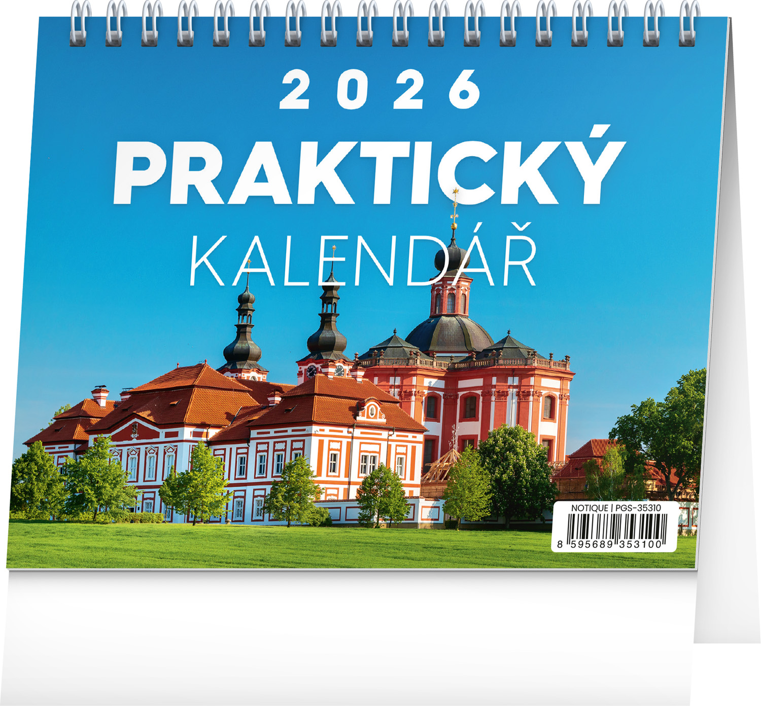 *P26  PGS-35310  NOTIQUE Stolní kalendář Praktický kalendář s citáty 2026, 16,5 x 13 cm