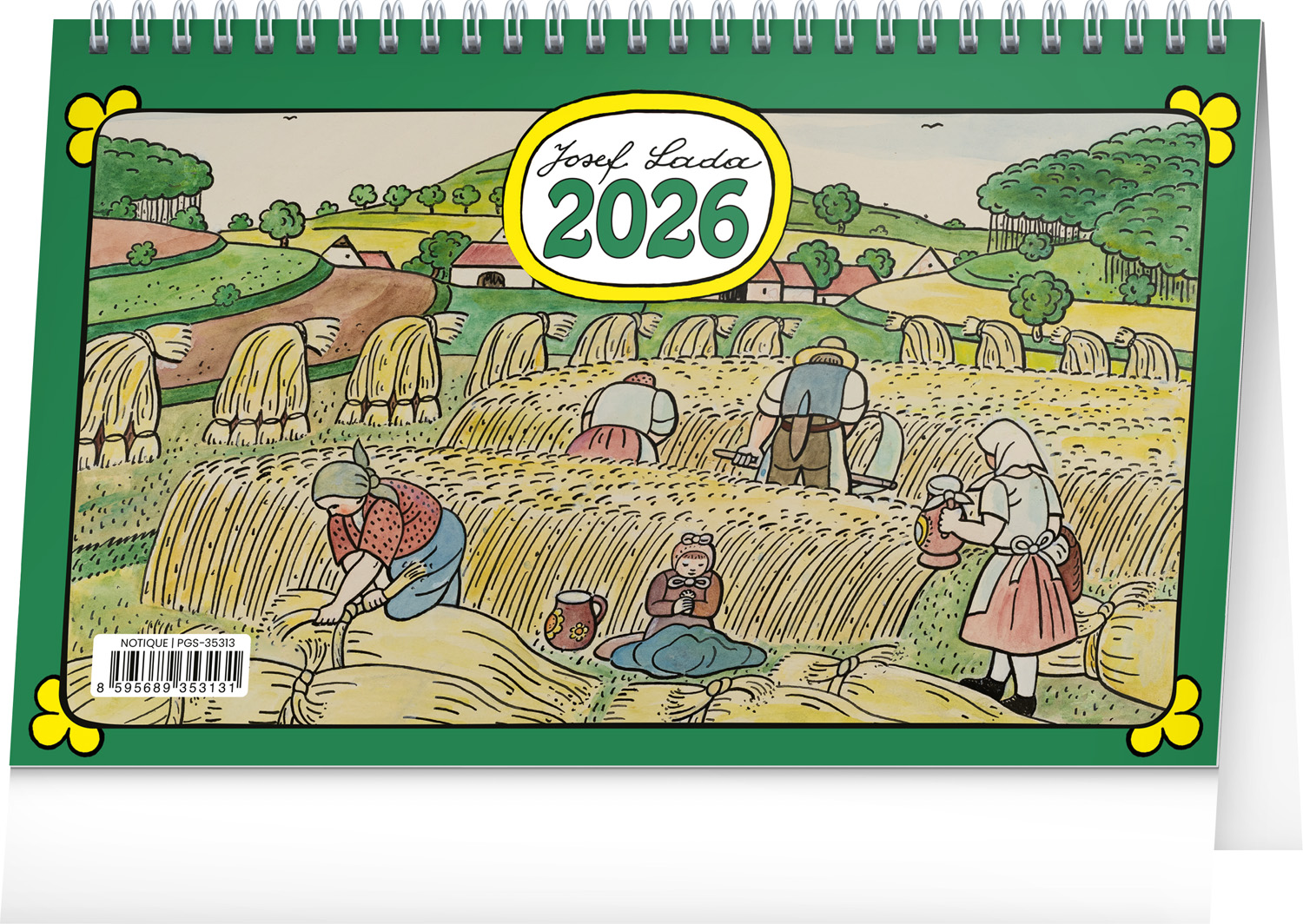 *P26  PGS-35313  NOTIQUE Stolní kalendář Josef Lada 2026, 23,1 x 14,5 cm