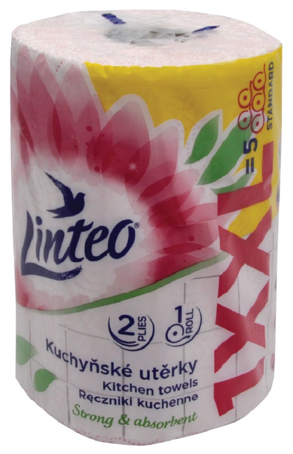 Papírové utěrky 2vr.XXL  50m kuchyňské Linteo Sat.