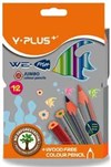 Pastelky trojhranné WE-FISH/12ks JUMBO Y-Plus  YTC150200 (DOPRODEJ)
