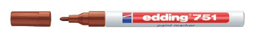 Popisovač EDDING 751 hnědý