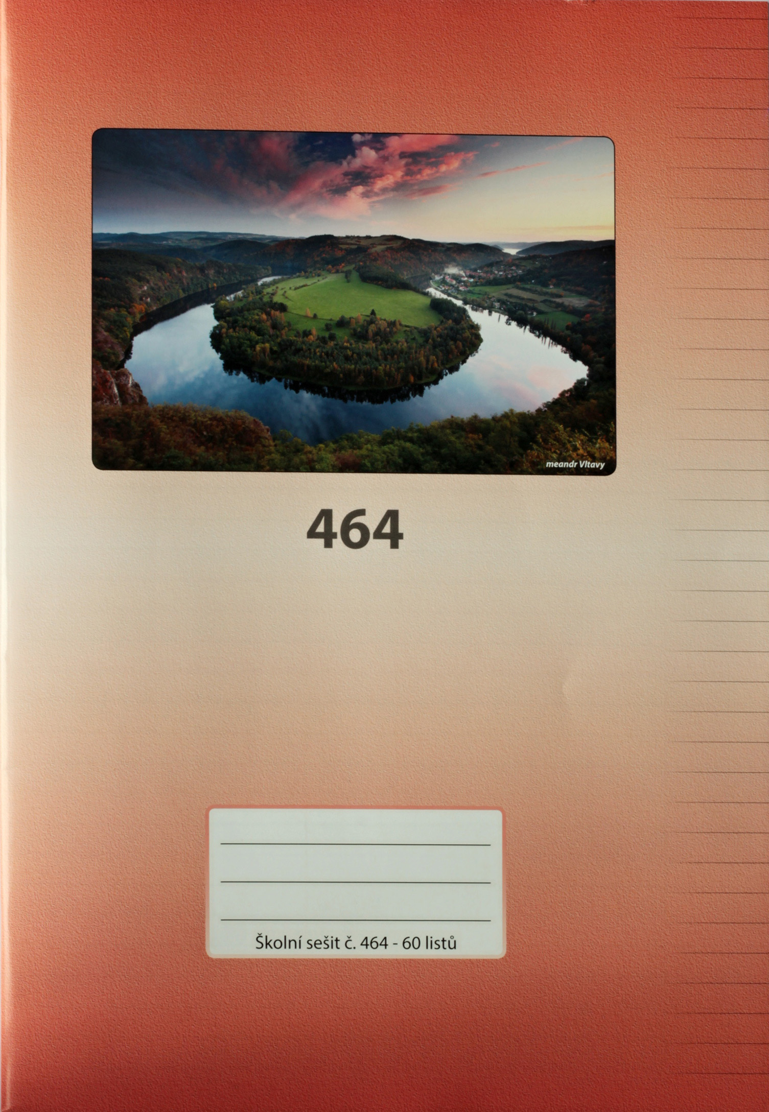 Sešit 464 bezdřevý A4 60 listů linka